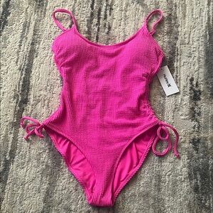 Hurley Bright Pink One Piece Swimsuit